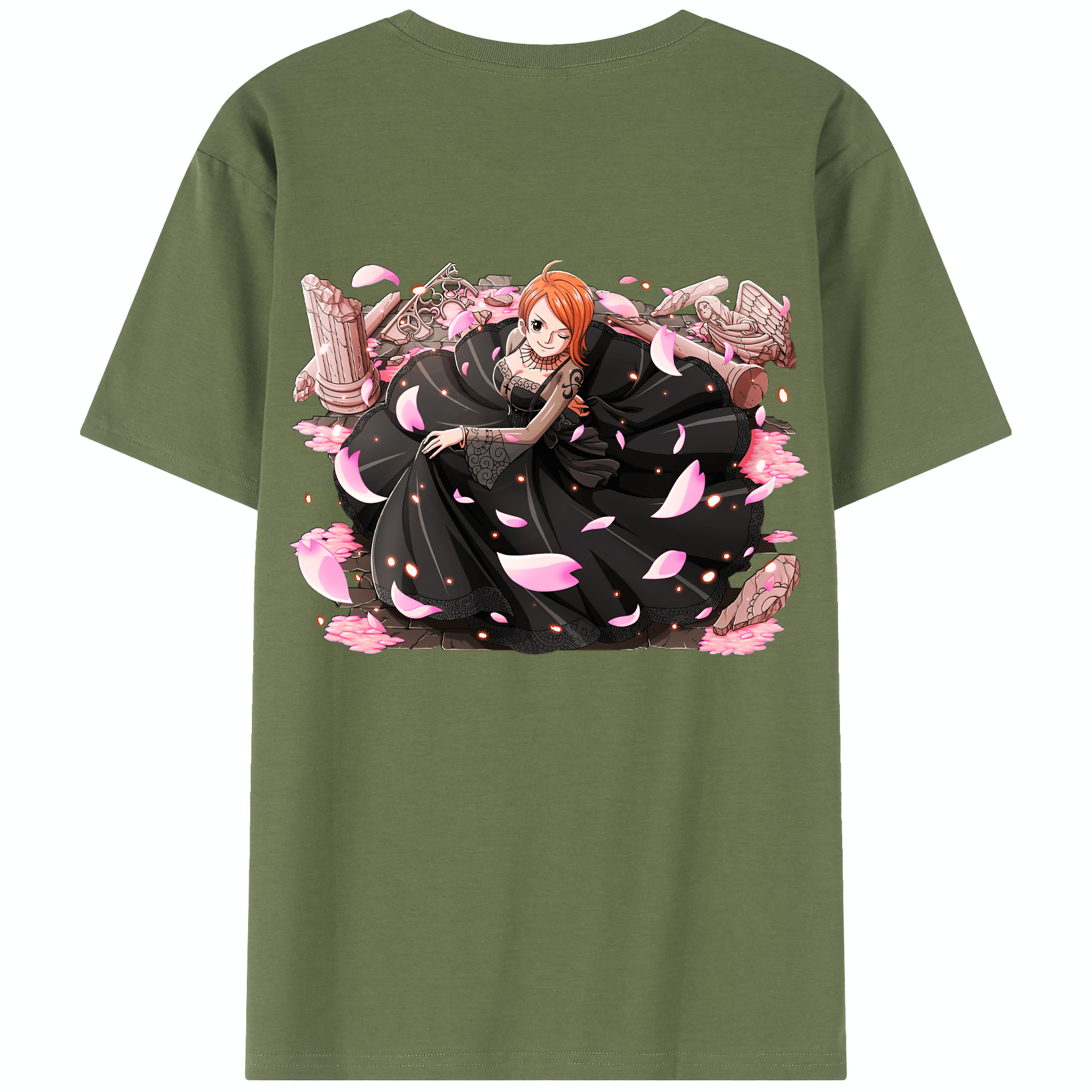 ワンピース ナミ ONE PIECE Nami 綿100％半袖Tシャツ（背面プリント）